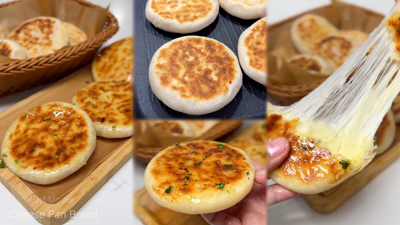 CHEESE PAN BREAD | Easy No Bake, No Oven and No Yeast Bread Recipe