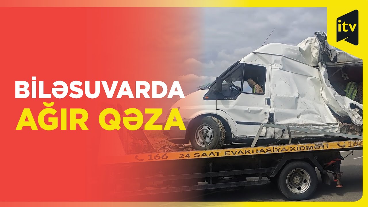 Biləsuvarda yol istismar idarəsinin əməkdaşları qəzaya düşdü - 1 ölü, 4 yaralı