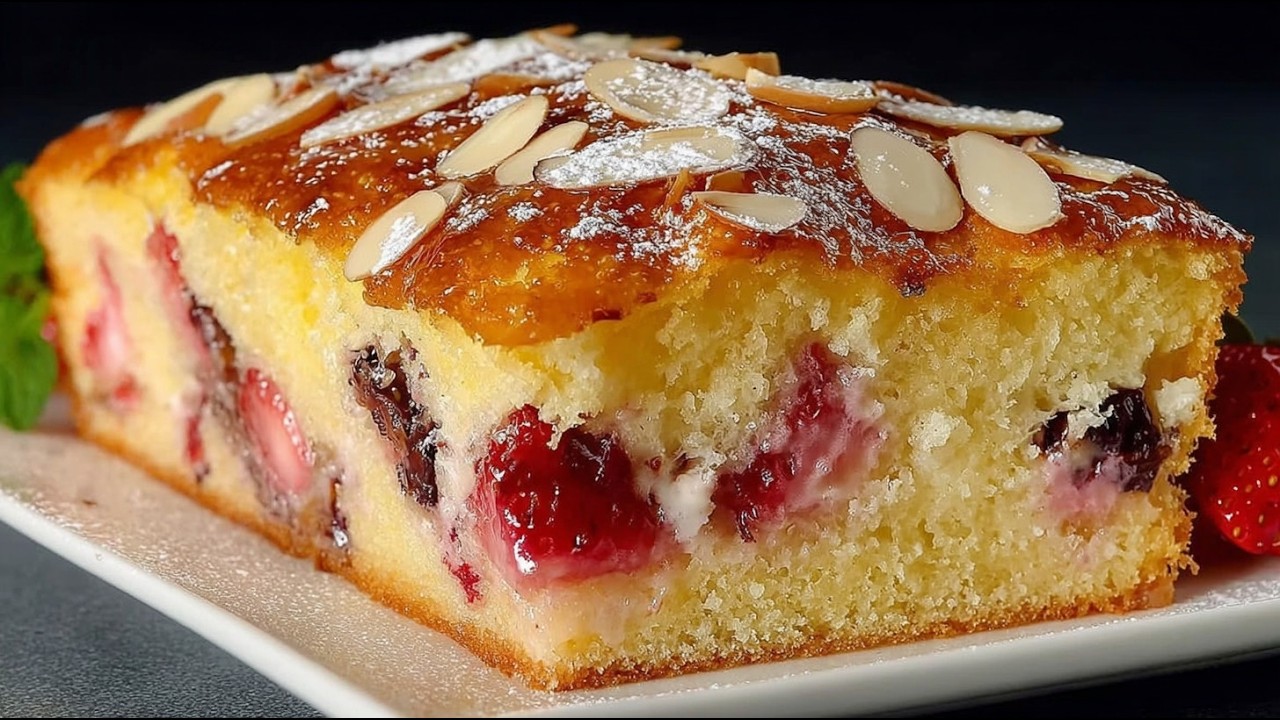 Family OBSESSED — Why This 5-Minute  Strawberry Cheesecake Cake is Different