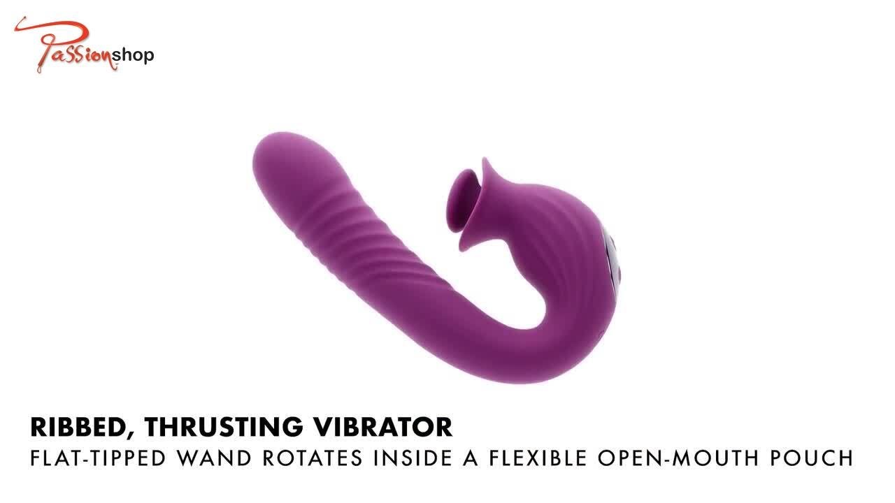 Evolved Deep Ecstasy &ndash; Flexible Ribbed Vibrator with Rotating Wand Demo