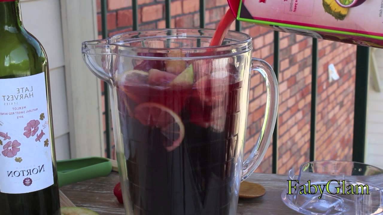 RECETA DE SANGRÍA FÁCIL!! 6 INGREDIENTES Y EN 2 MINUTOS!