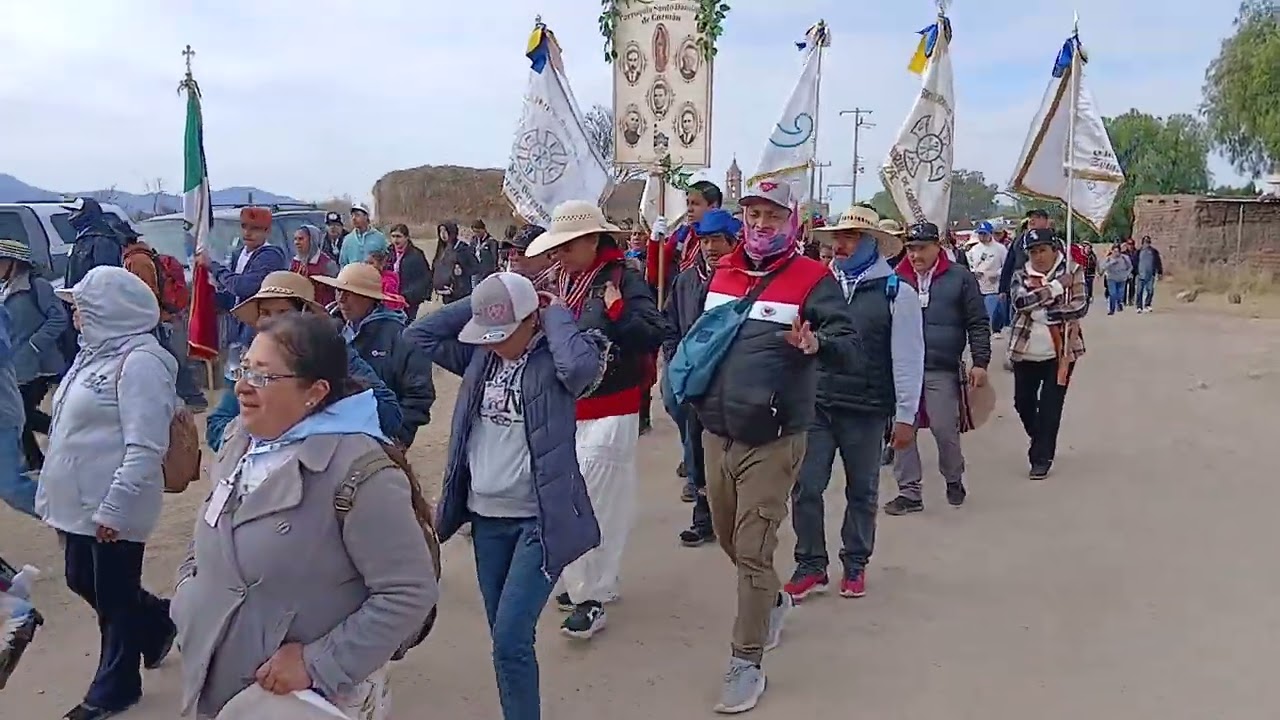 La peregrinación a san Manuel morales saliendo de san José la Parada Sombrerete Zacatecas 