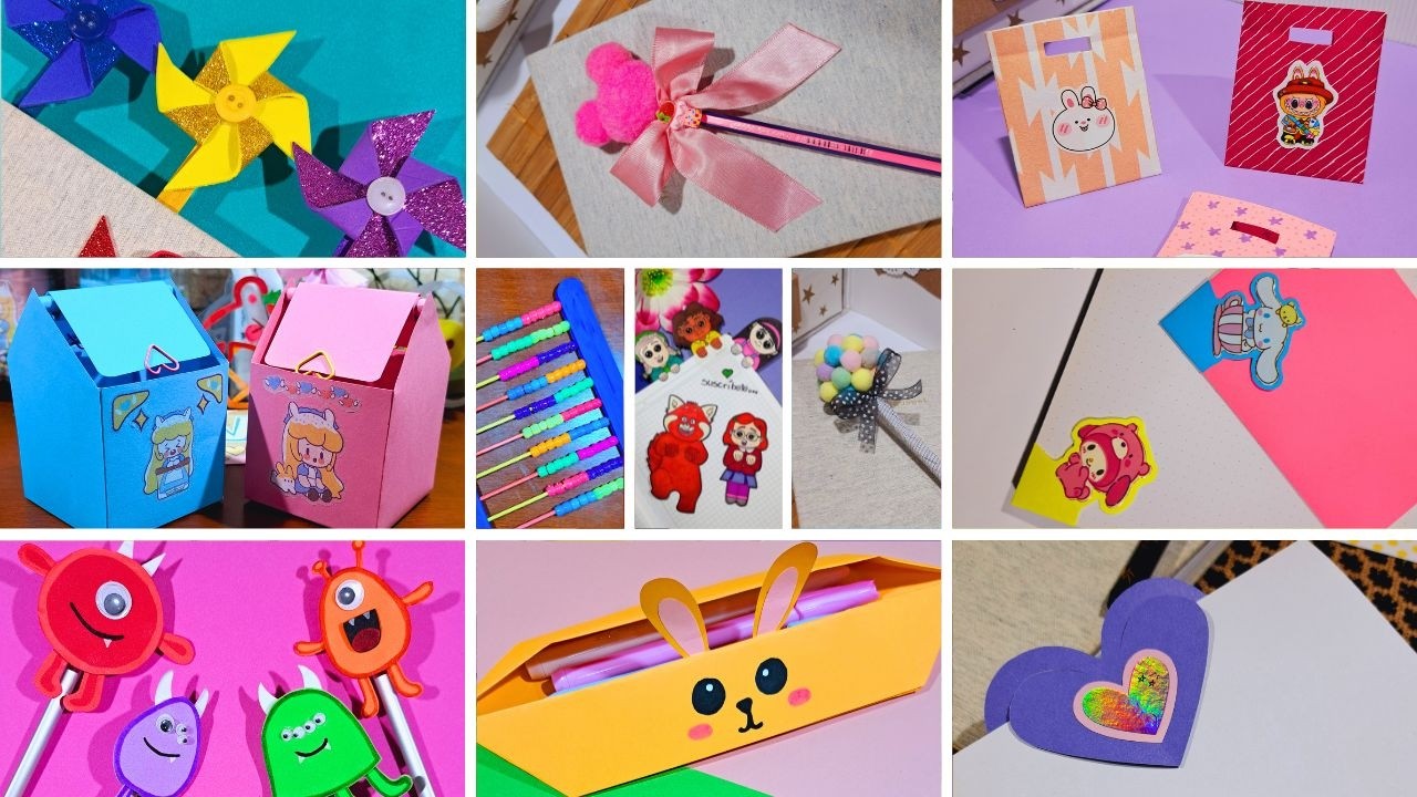 DIY ideas de manualidades escolares / EASY TO MAKE / how to make // miniature craft / school project