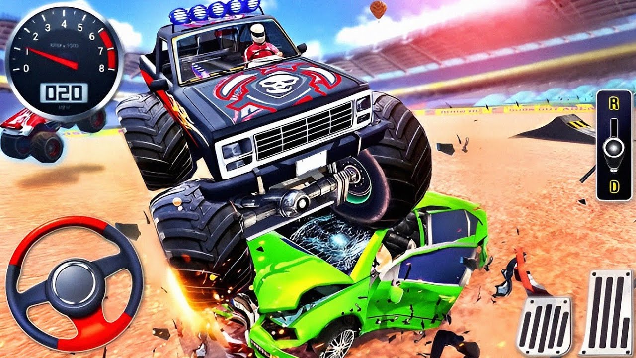 Monster Truck Stunt Simulator  3D - Impossible car stunt #MonsterTruck #megaRamp​ #monstergame