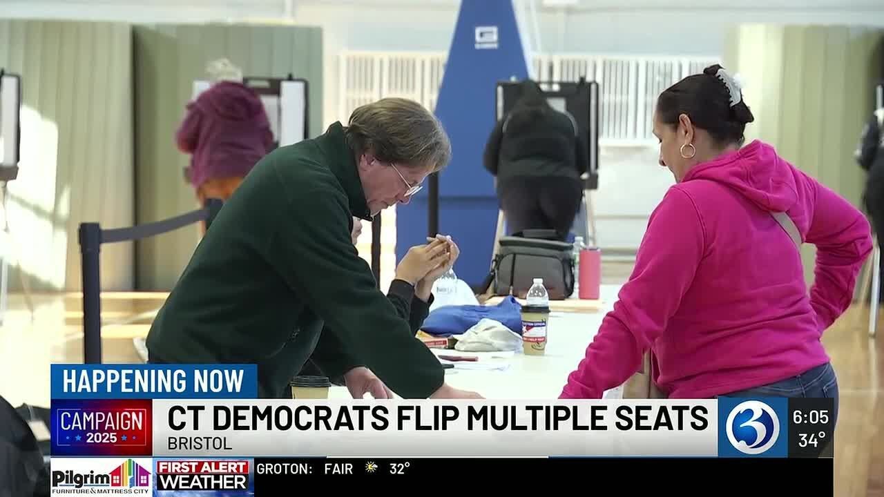 VIDEO: Democrats flip multiple mayoral seats in Connecticut