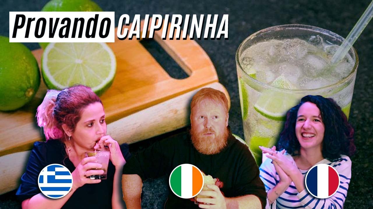 GRINGOS PROVANDO CAIPIRINHA