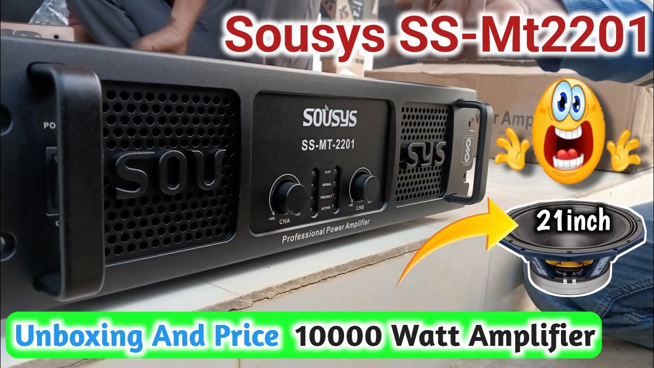 Sousys SS- MT2201 Powerfull Amplifier 👊 Bass को तोड़ेगा 10000 Watt 🔥 Unboxing And Price| Dj Cg Vlog