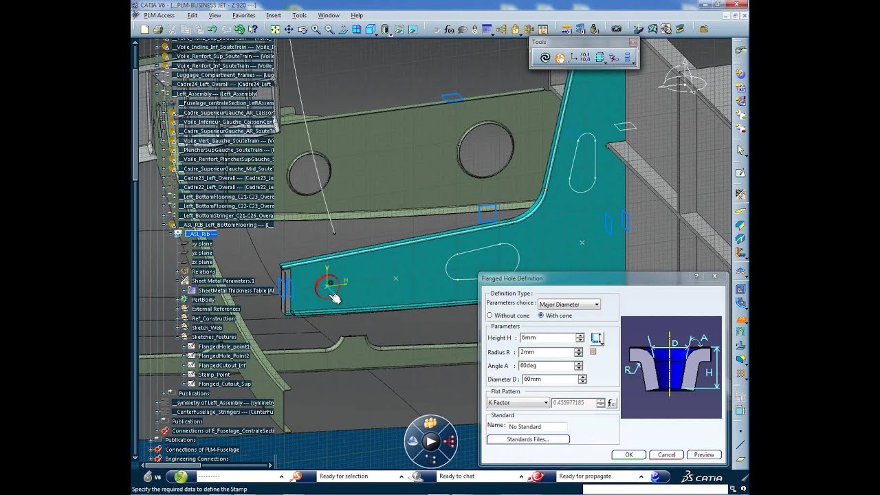 CATIA Aerospace Sheetmetal Design