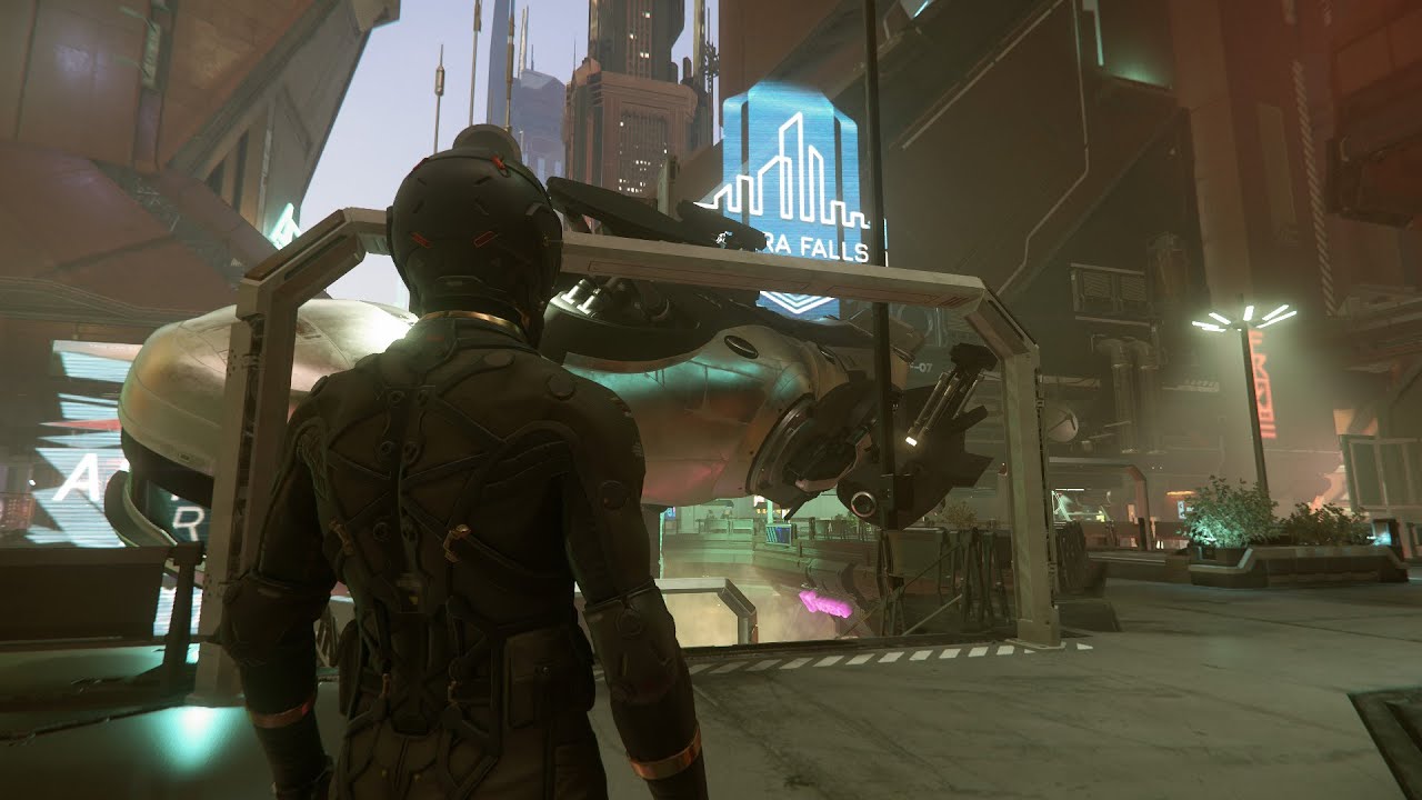 Star Citizen - how to land in Area 18 landing at landing