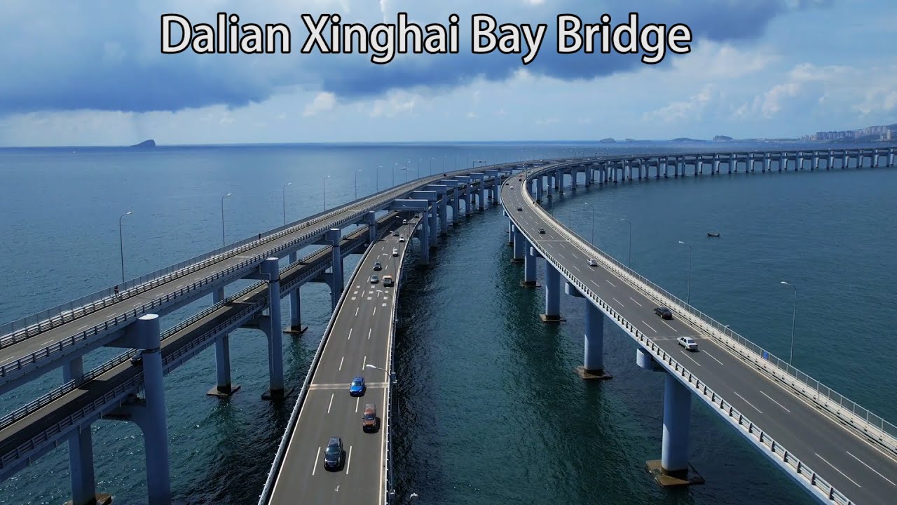 Aerial China：Dalian Xinghai Bay Bridge大連星海灣大橋