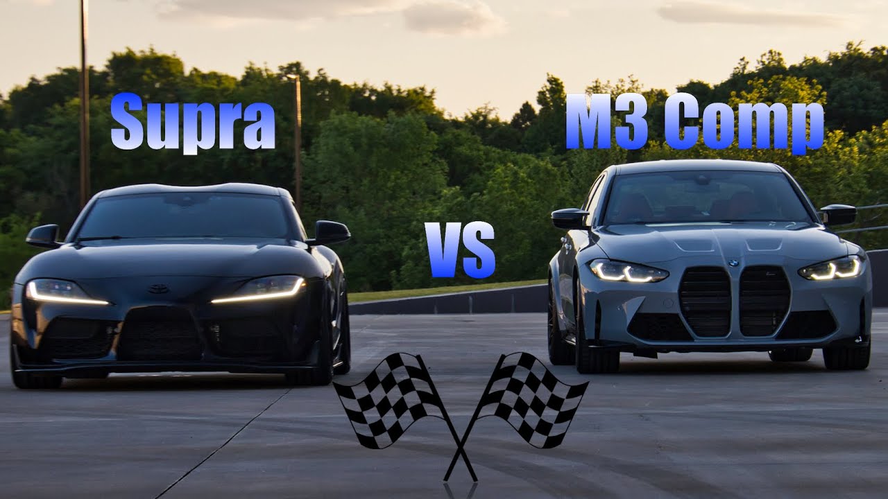 BMW G80 M3 Comp vs A90 Toyota Supra / Roll Racing