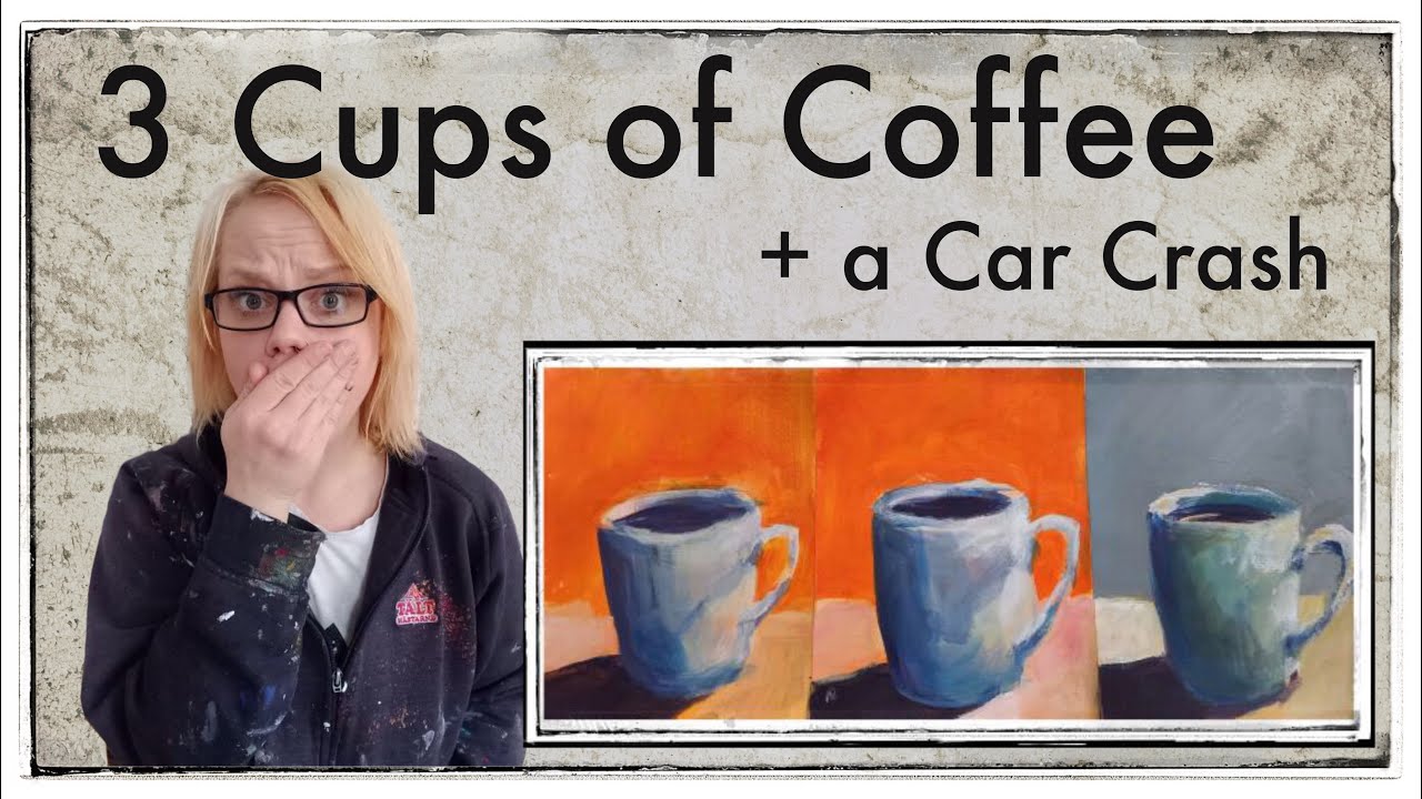 3 Loose Paintings | Trying to warm up | Car crash outside while recording | #art #newvideo #painting