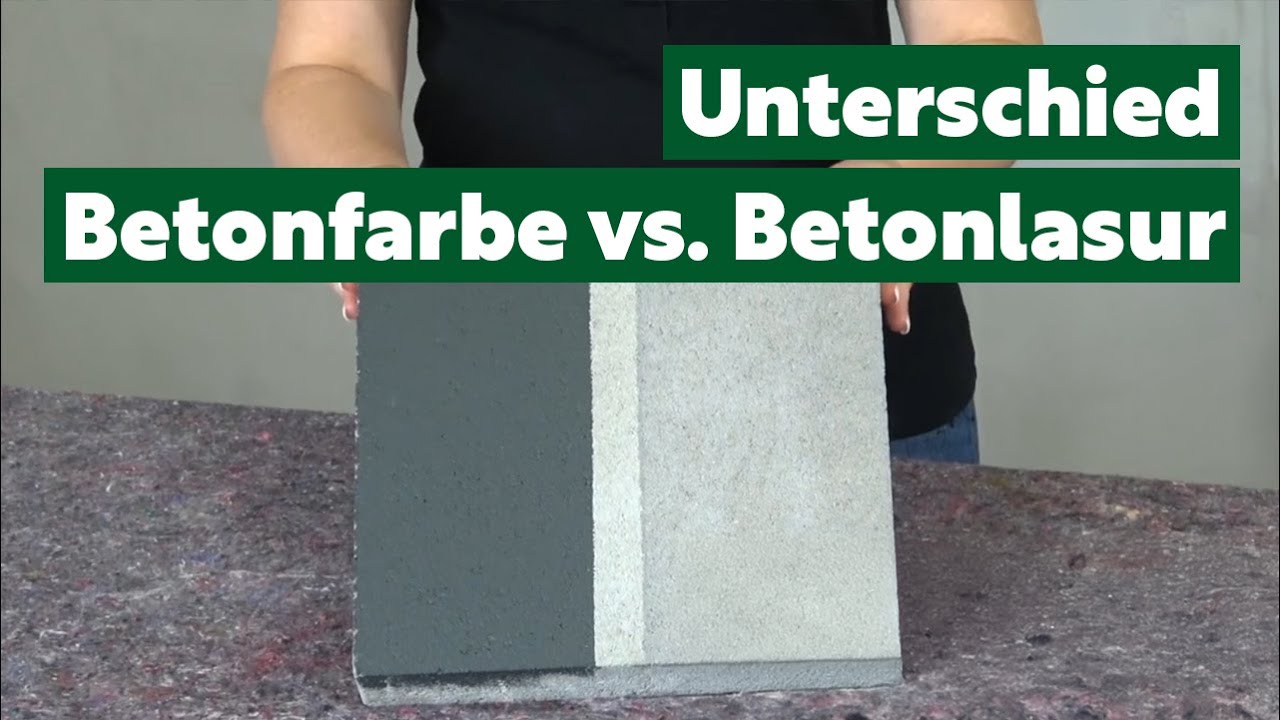 Was ist der Unterschied zwischen Betonfarbe und einer Betonlasur?