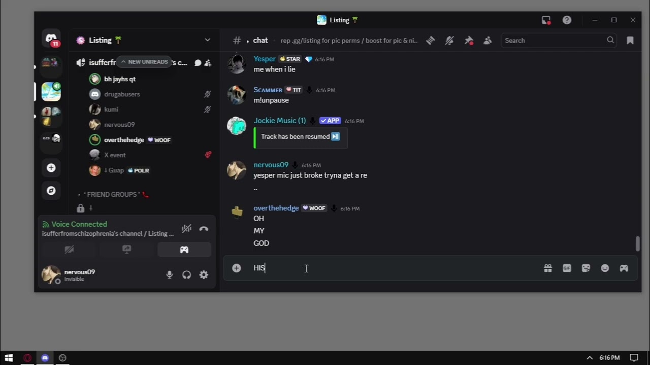 Mesper and Yesper Mic break to Jayhs (Discord Packing)