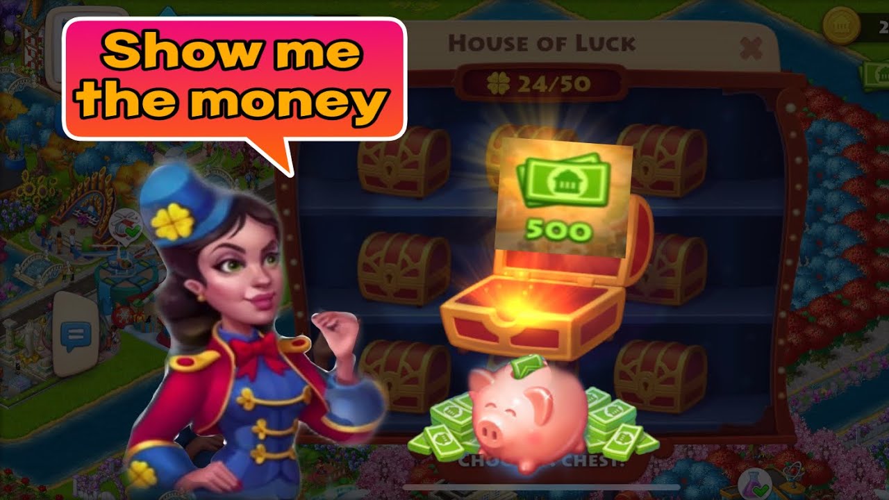 Township My lucky day in House of Luck | lots of cash pop out