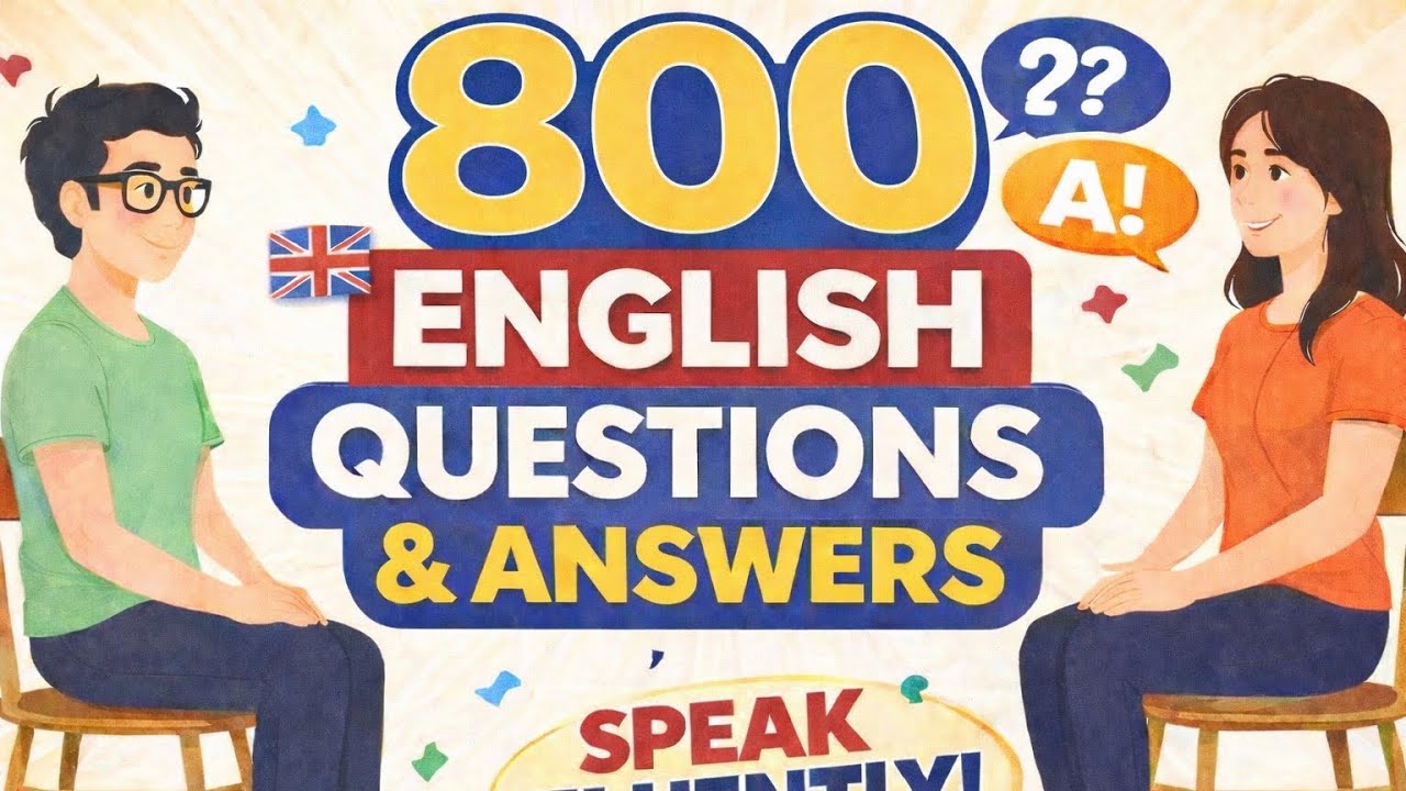 ✅800 Common Questions And Answers in English || Learn English || Daily Use Spoken English Practice.