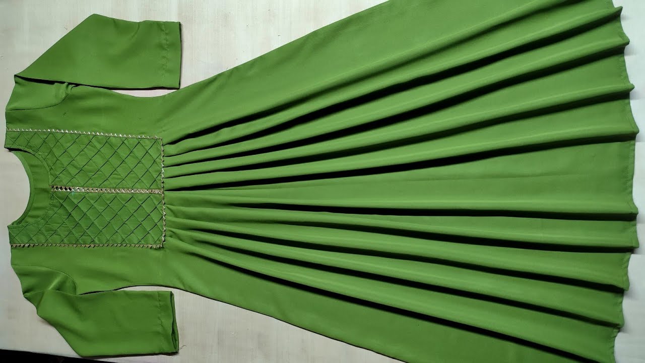 Front panel pleated kurti cutting and stitching / fashion Boutique official