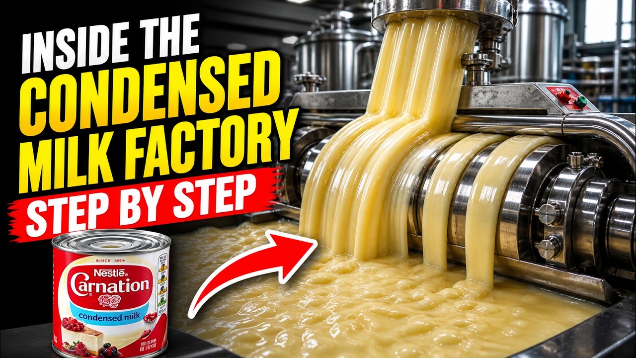 Inside the Condensed Milk Factory How Sweet Milk Is Really Made Step by Step