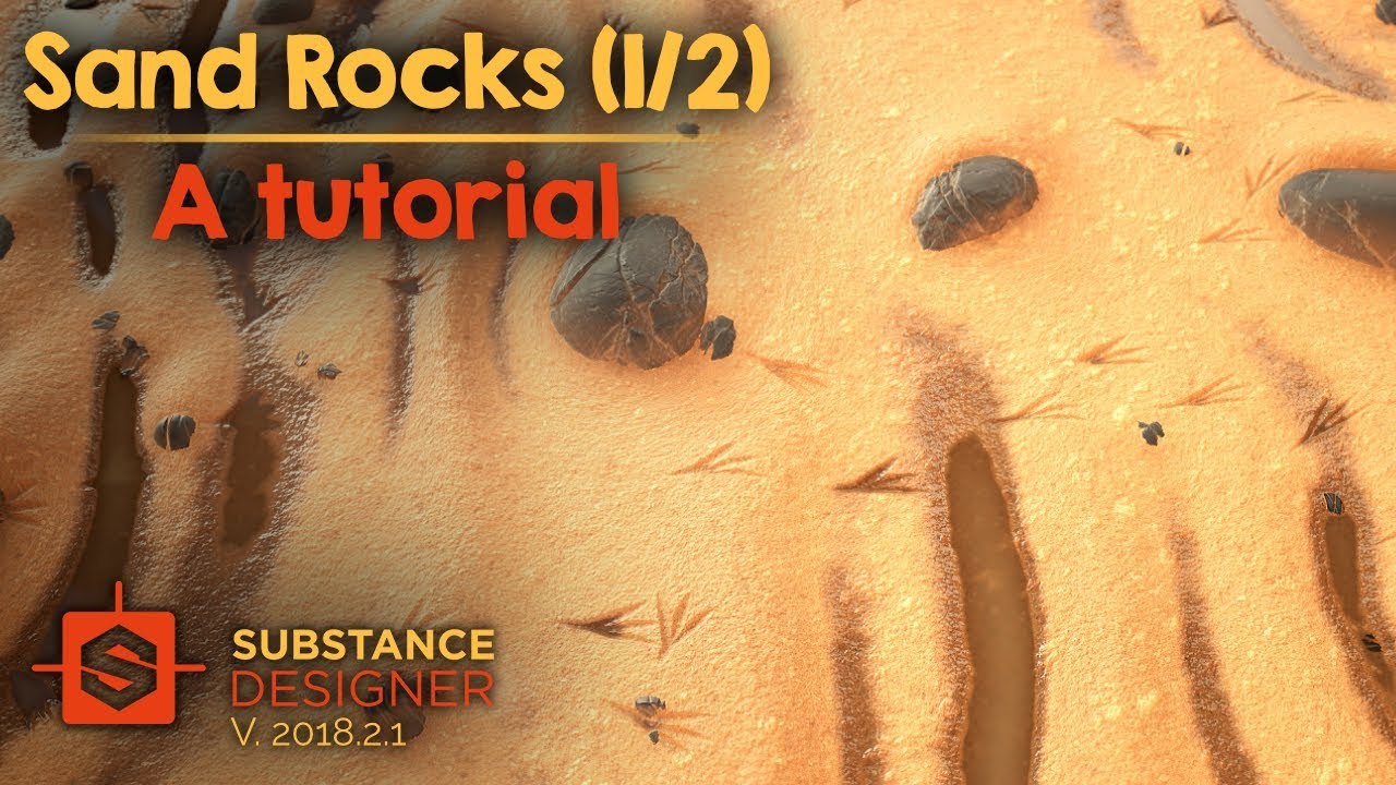 Sand Rocks (1/2) | Height Map | Beginner Substance Designer Tutorial
