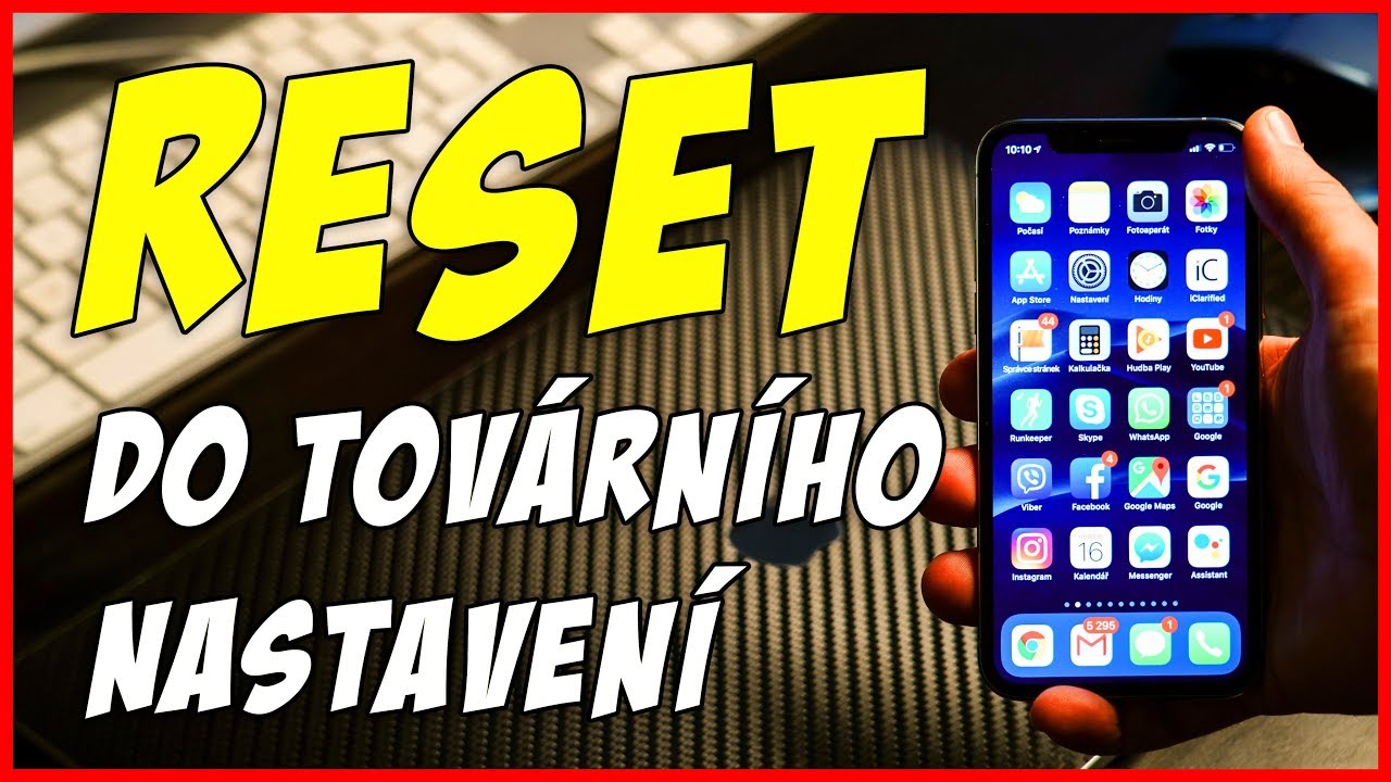 Jak resetovat Apple iPhone do tov&aacute;rn&iacute;ho nastaven&iacute; - Reset to factory settings (English subtitles)