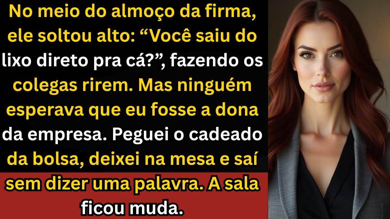 ““Você saiu do lixo direto pra cá?””, riu meu marido no almoço da firma — só que entreguei o cadeado