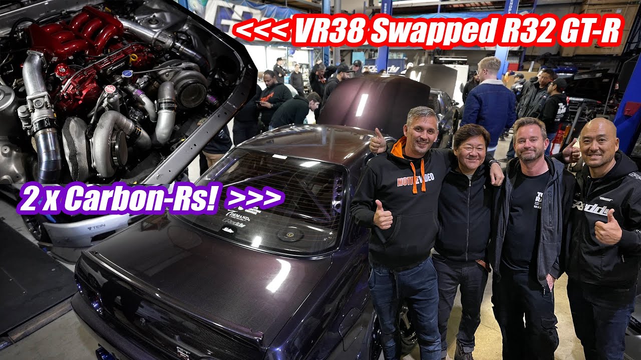 SoCal GT-R Meet and Cruise to GReddy USA - We find a VR38 Swapped R32 GT-R