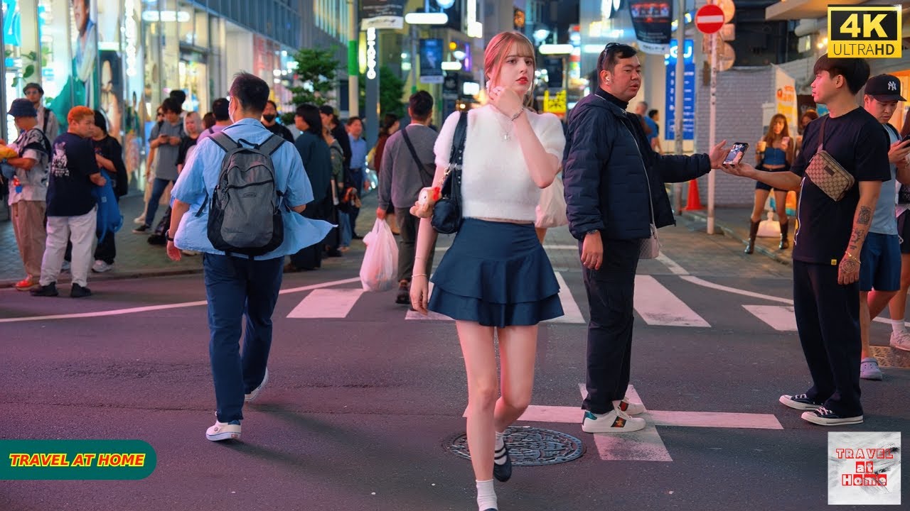 4K HDR Japan travel 2025 | Night Walk in Shibuya (渋谷) Tokyo Japan |Relaxing Natural City ambience