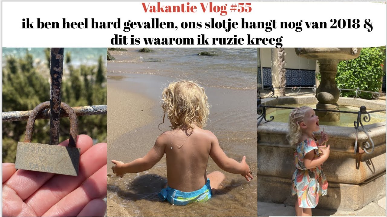 Vakantie Vlog #55 heel hard gevallen, ons slotje hangt nog van 2018 & dit is waarom ik ruzie kreeg🤬