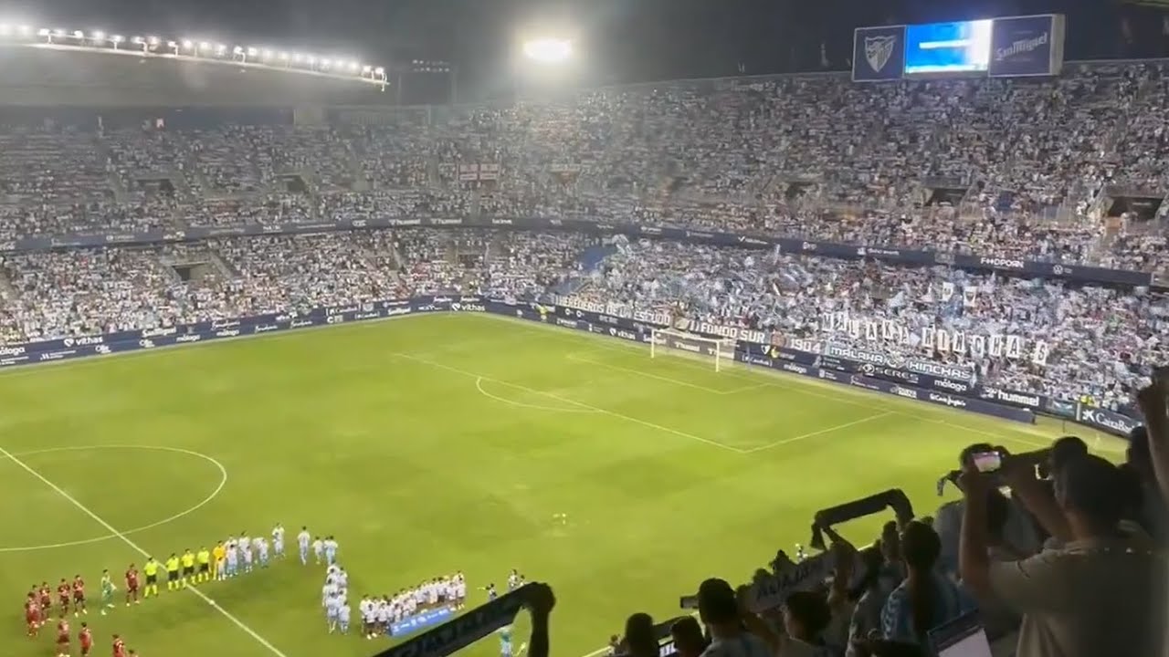 Malaga - Mirandes 1-1: Fantastic atmosphere at La Rosaleda stadium - 24/08/2024