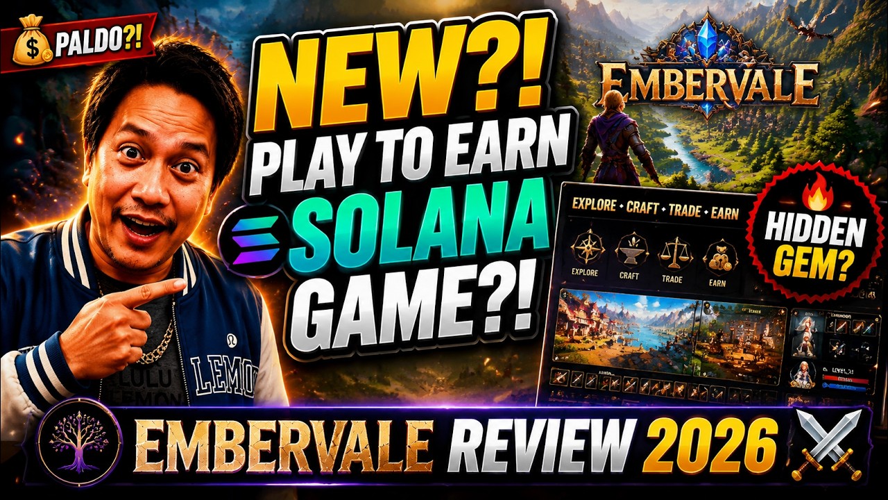 NEW?! P2E Hidden Solana Game 🔥 EMBERVALE Web3 RPG Review 2026 | Play To Earn Fantasy Adventure