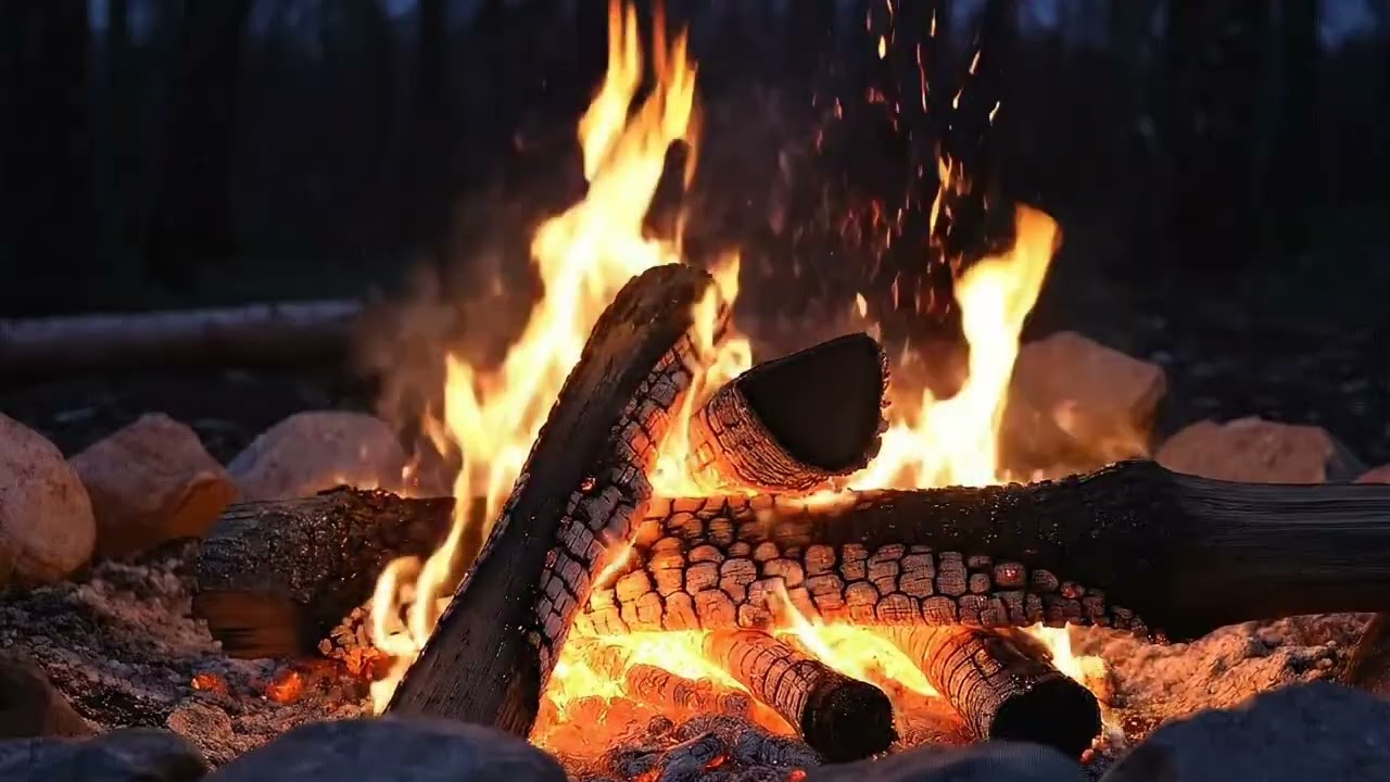 Sleep with the Sound of a Warm Outdoor Fire