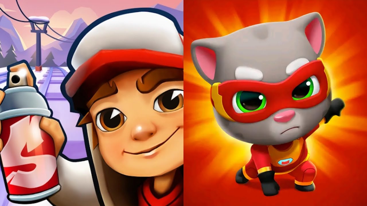 Subway Surfers Winter Xtreme 2026 VS Talking Tom Hero Dash Lunar New Year 2026