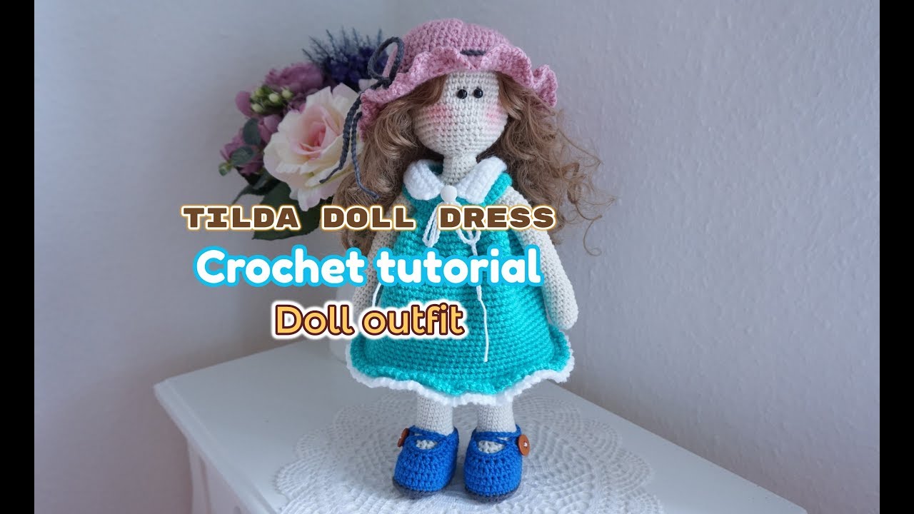 Tilda doll dresses crochet  /large doll outfit