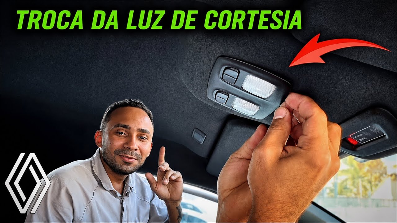 como trocar a luz do teto cortesia da nova Renault Duster!