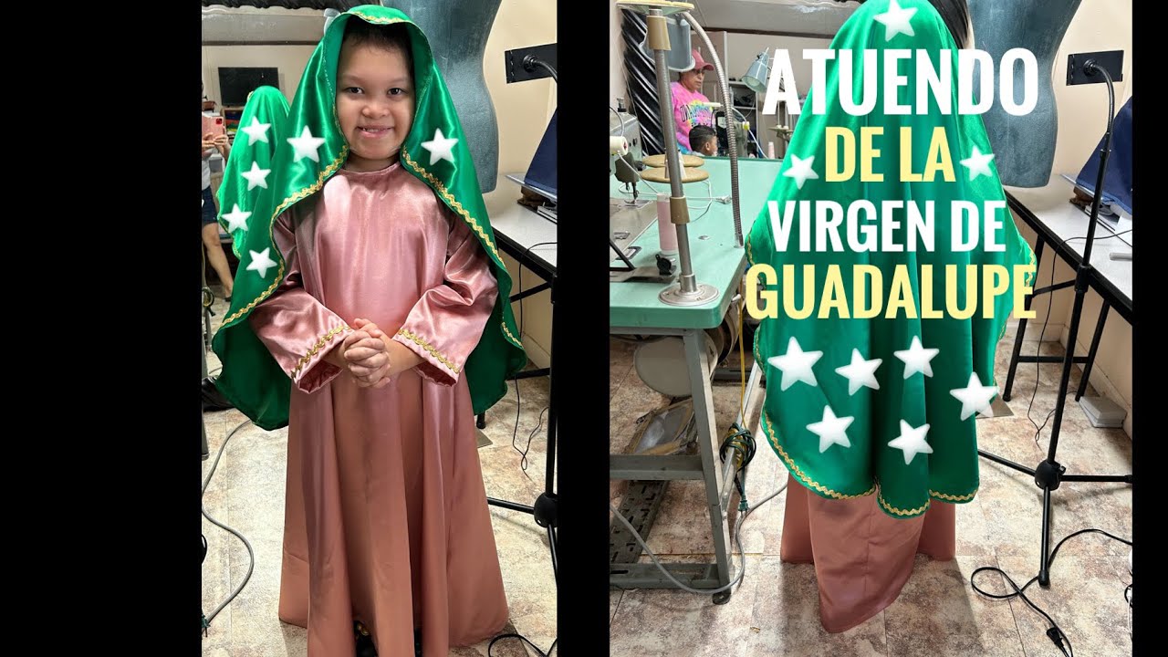 Como hacer un Atuendo de la Virgen de Guadalupe ⭐️👏🥰