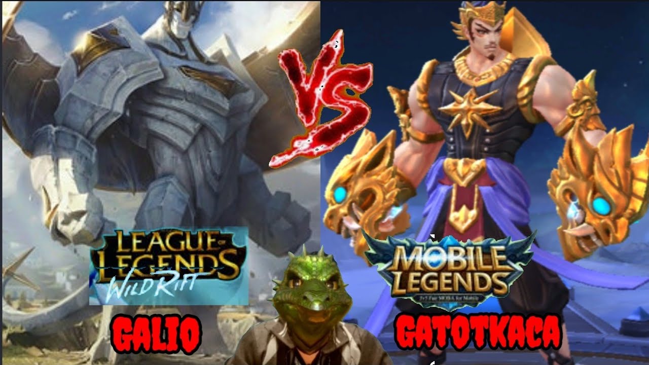 Wild Rift League of Legend Galio Vs Mobile Legends Gatotkaca | God of Guardians