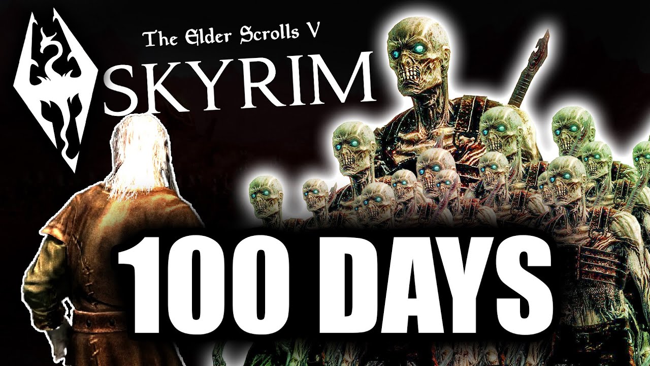 Can I Survive 100 Days in Zombie Survival Mode? - Perfectly Balanced Skyrim Challenge #live