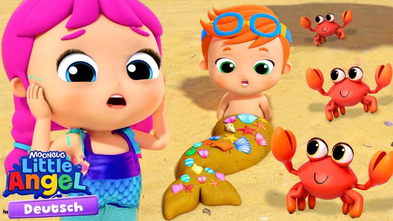 Meerjungfrauen am Strand 🧜&zwj;♀️ Kinderlieder mit Klein Joni | Little Angel Deutsch