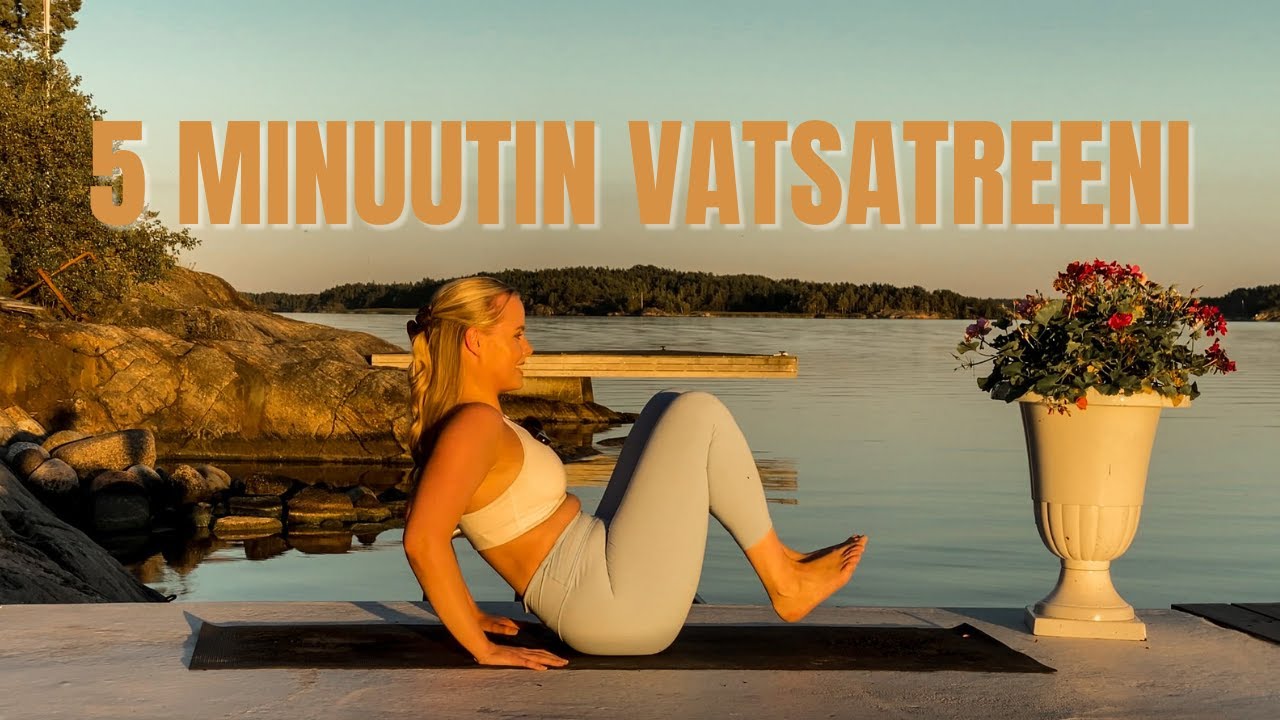 5 MINUUTIN VATSATREENI KOTONA - tehovatsat treenin päätteeksi