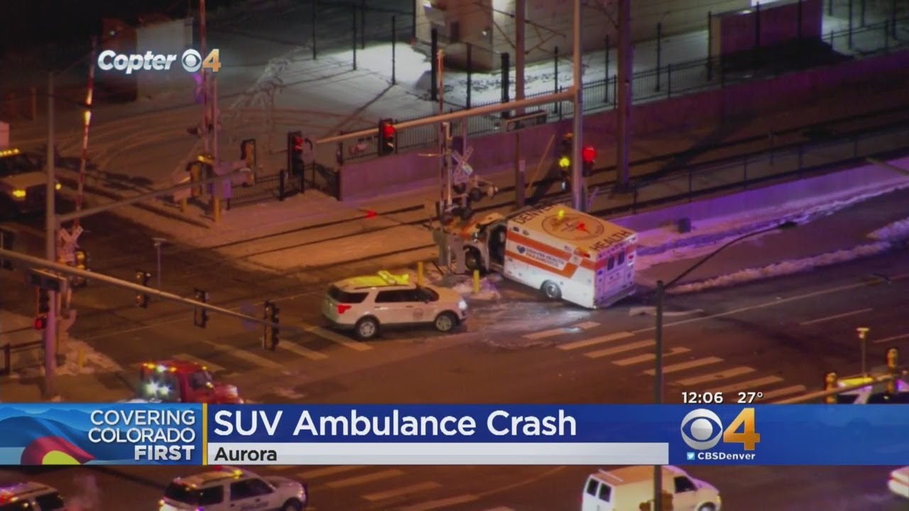 SUV Smashes Into Ambulance