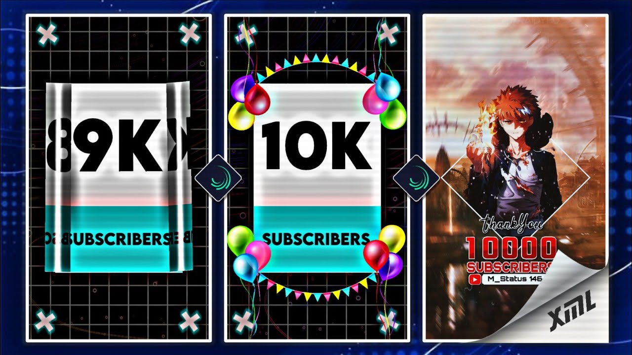 THANKS For 10K SUBSCRIBRS 🥺🥳 || Followers Thanking New XML File 😍📄 || #AlightMotion | @M_Status146