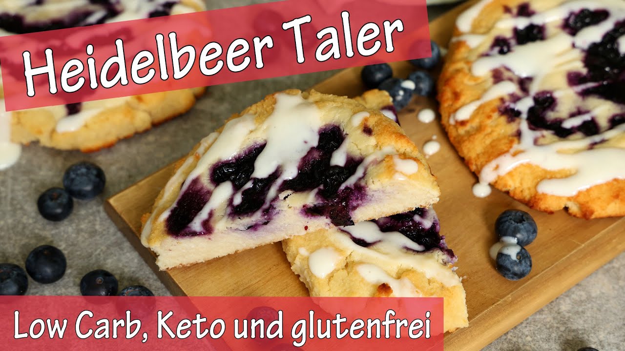 🫐 LOW CARB Heidelbeer Taler | gesund, zuckerfrei & keto 🫐