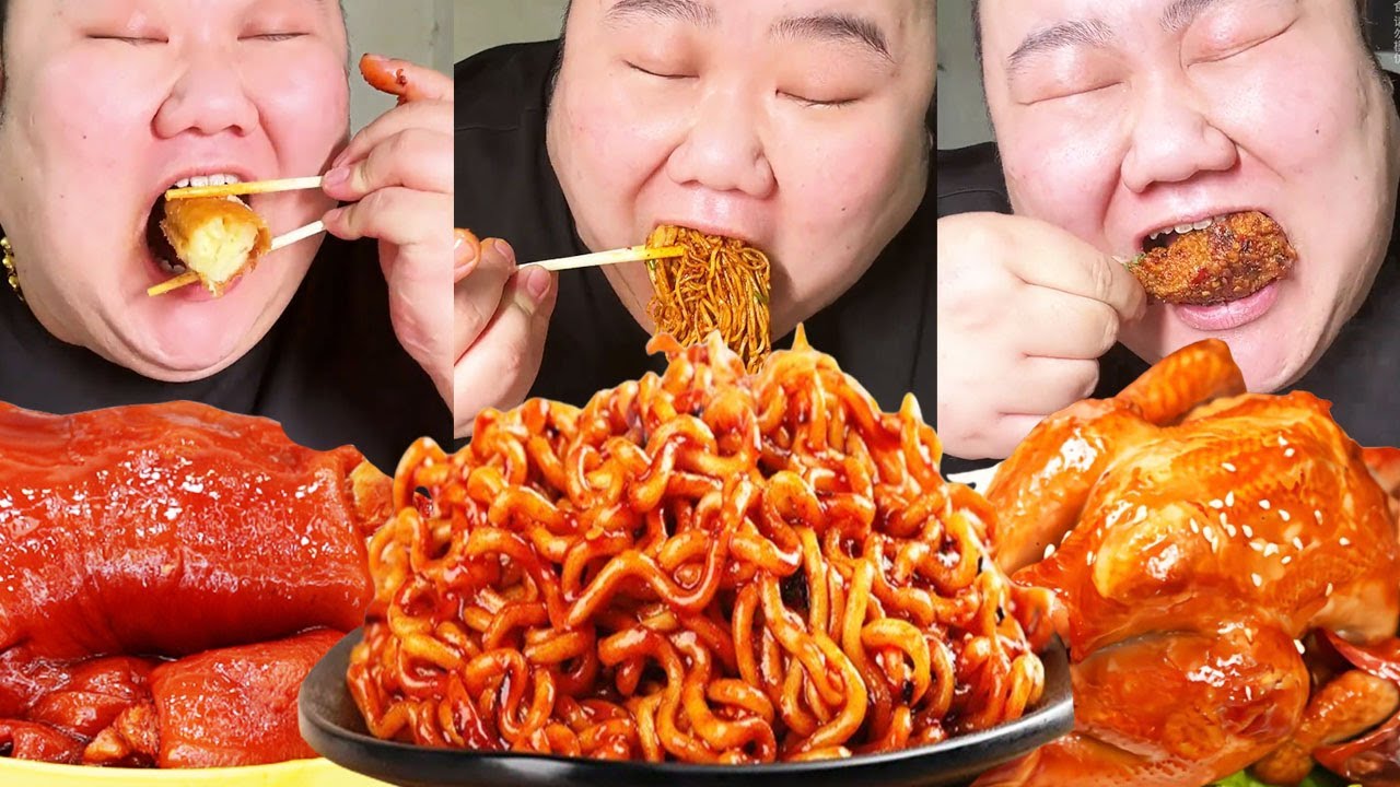 花658元挑戰吃南昌爆辣鐵板燒！ 炒泡麵大口吸著吃勁道爽滑，雞腿外酥裡能一口爆油太滿足【樱木花胖】