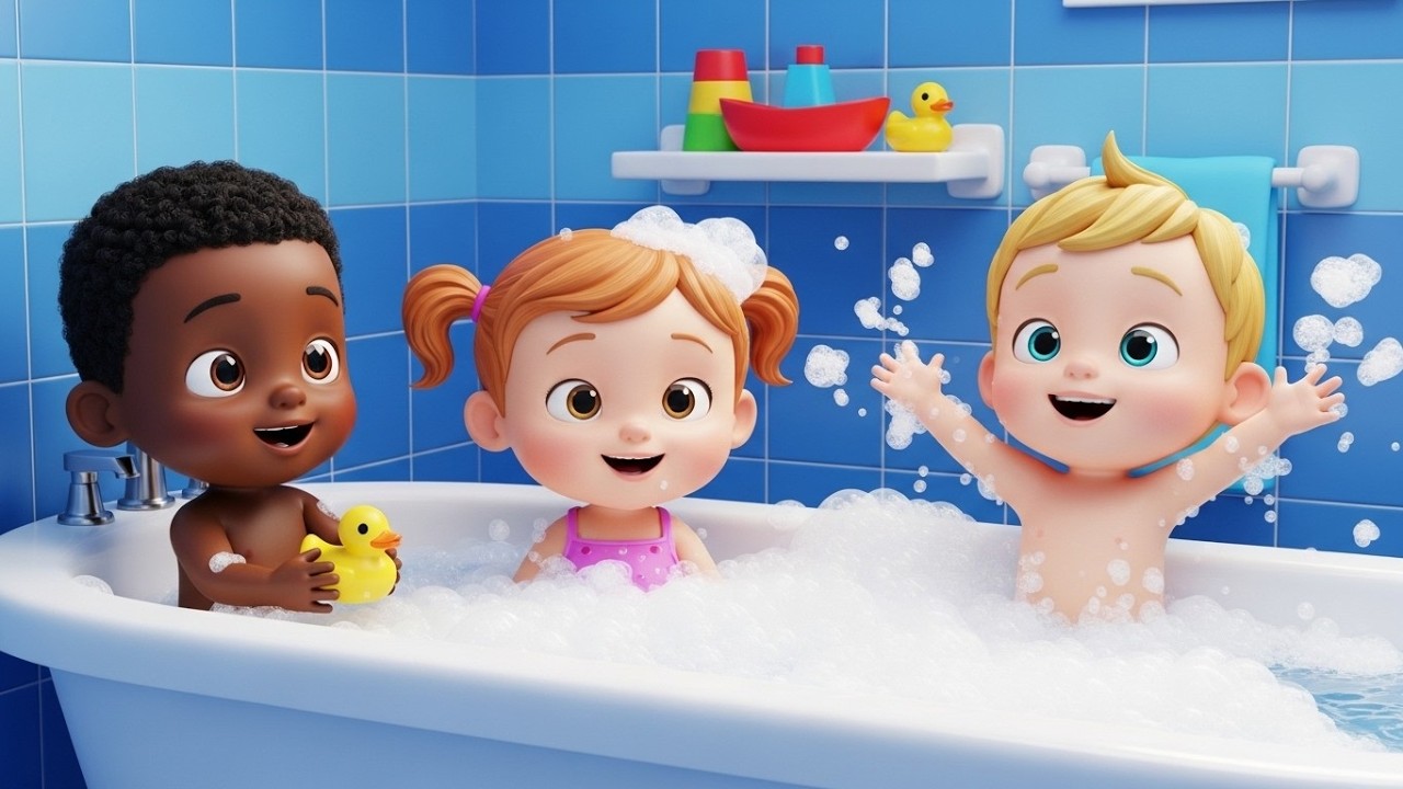 Bath Time Fun Song 🛁 | Splashy Kids Song | Sing Along Nursery Rhyme