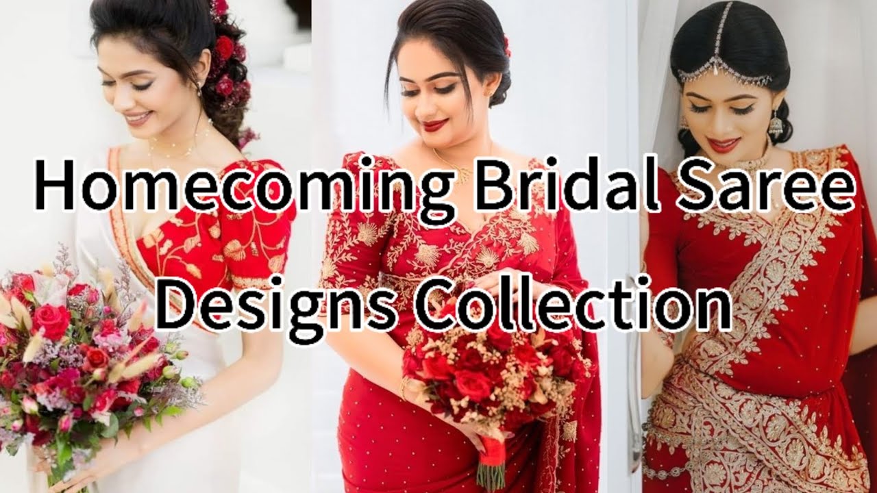 Homecoming Bridal Saree Designs Collection || Homecoming Bridal Saree || Homecoming@CakebyAshii
