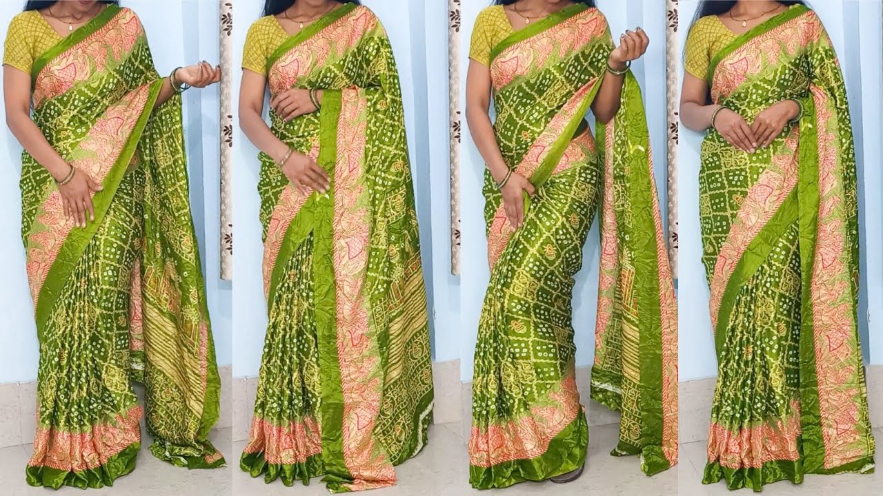 Open Pallu Saree Style Draping Tutorial | Easy Saree Wearing Tips for Beginners | खुला पल्लू साड़ी