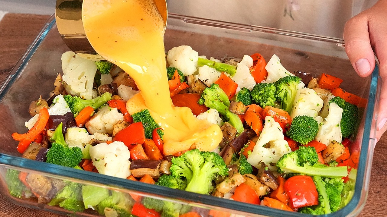 Такой вкусной запеканки я еще не ела! Цветная капуста брокколи и баклажаны!