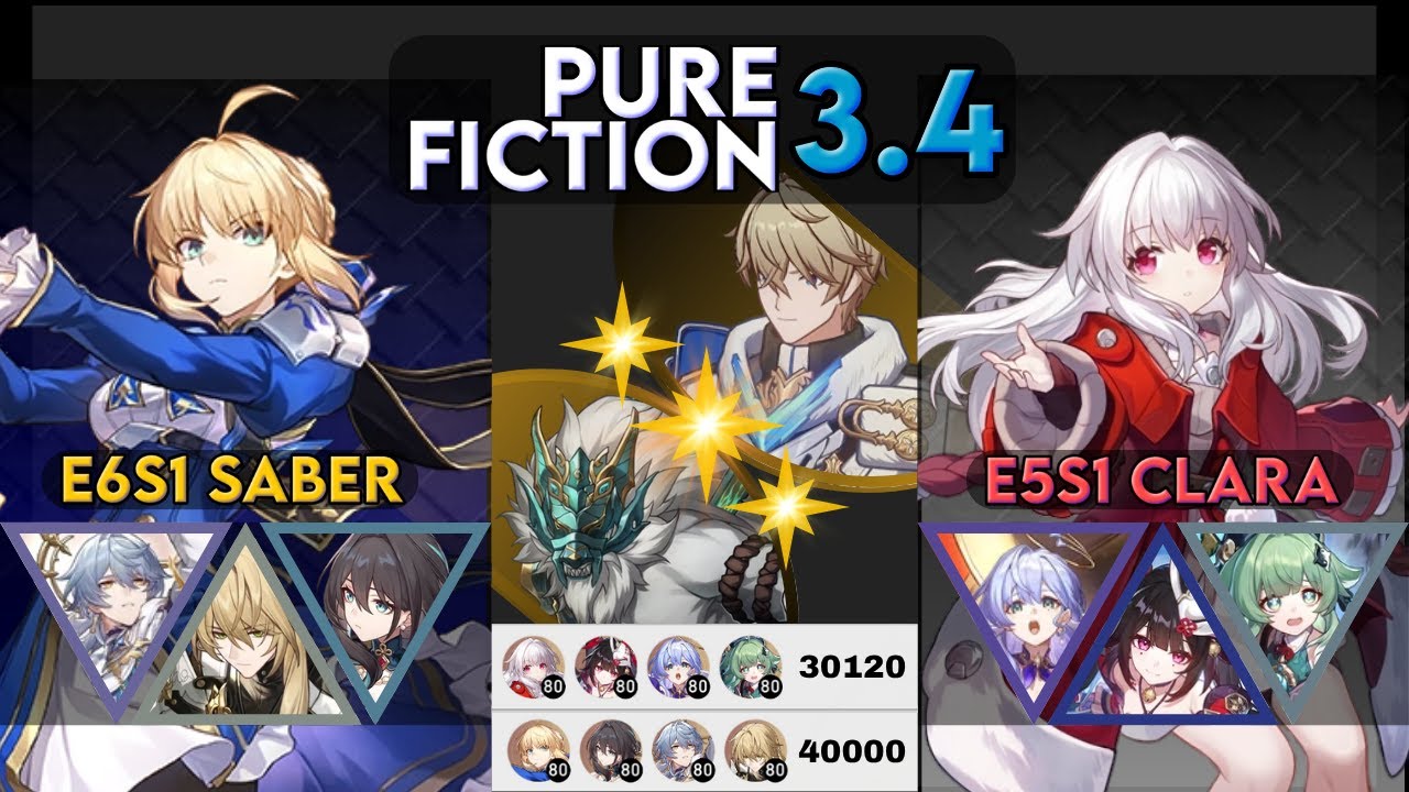 [Pure Fiction 3.4] Saber & Clara || Honkai: Star Rail