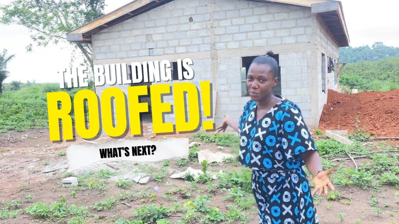 Roofing a house at Lion of Judah Estate