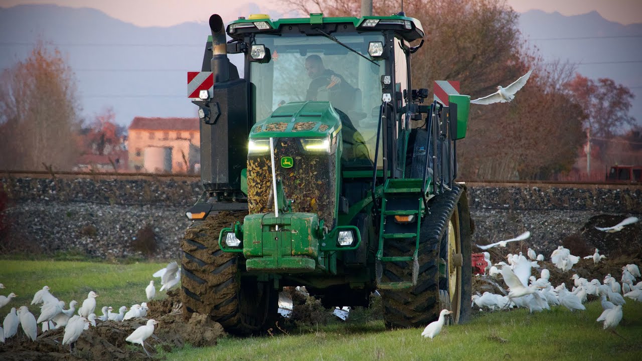 John Deere 8RT 370 + Maschio Gaspardo pentavomere